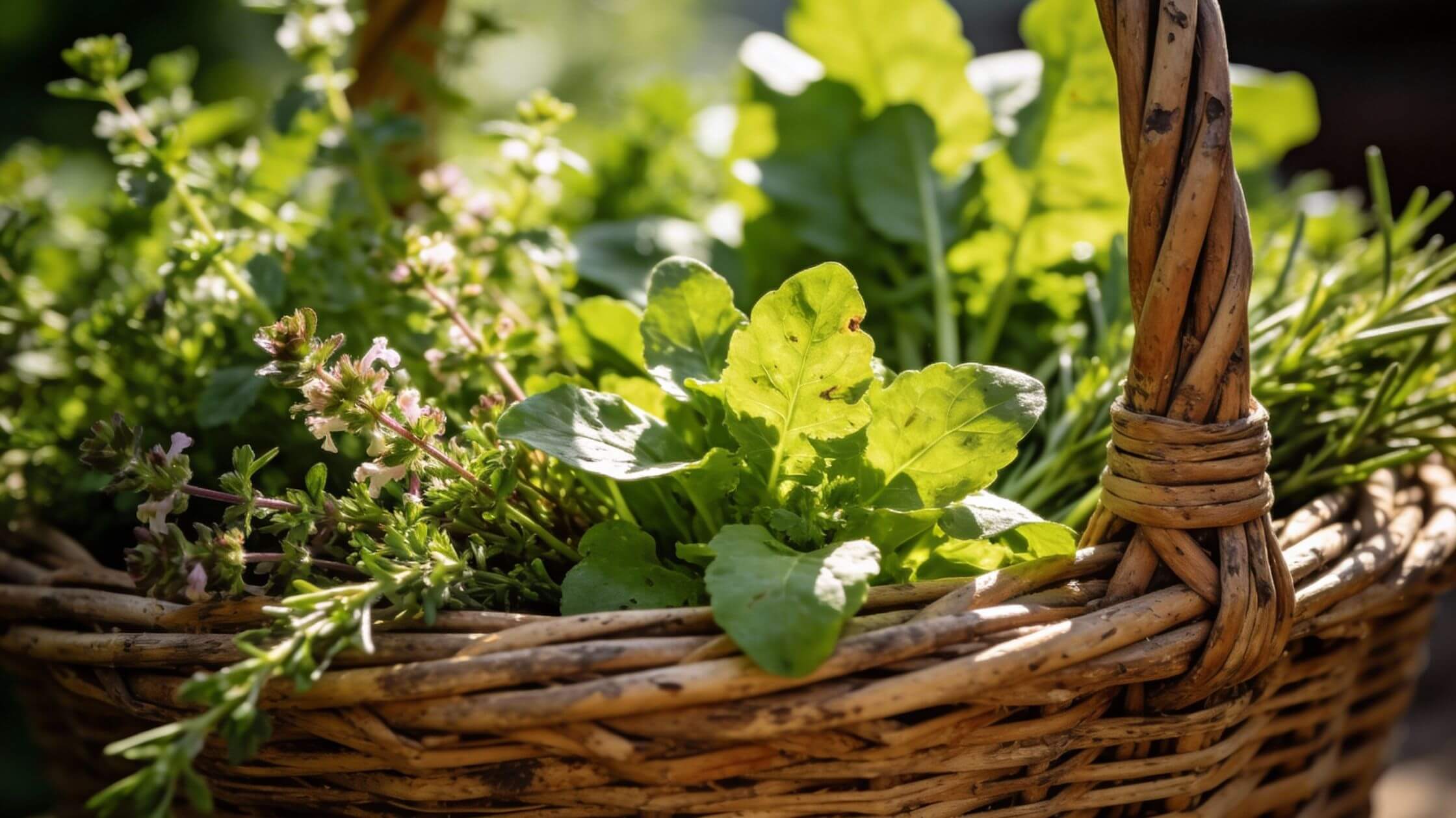 Frische Frühlingskräuter für die Grüne Neune zu Ostara