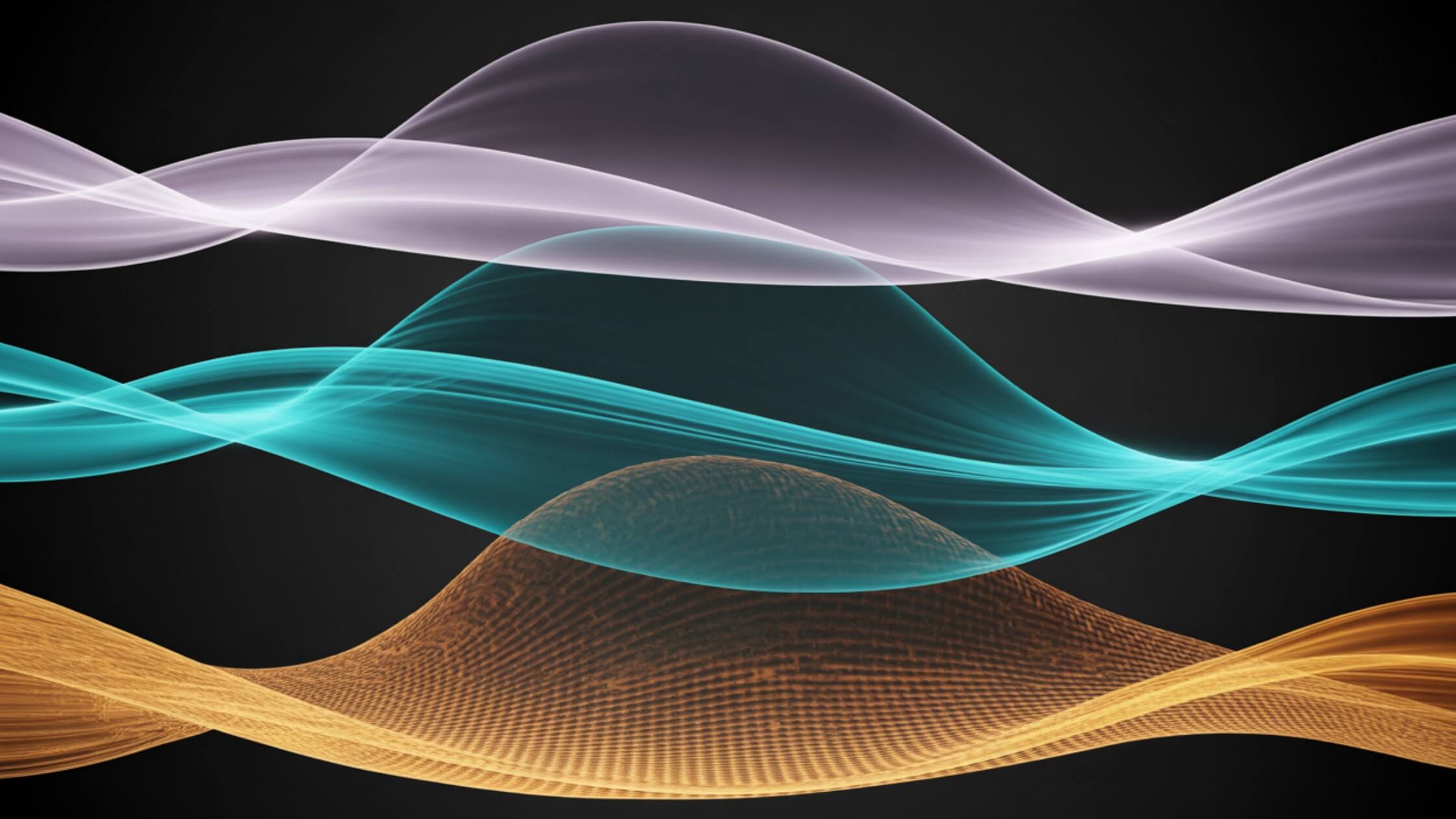 Drei Welten Modell der Geomantie visualisiert: physische, energetische und geistige Ebene überlagert
